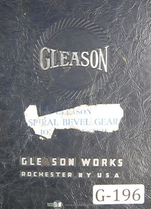 Manual del sistema de trabajo biselado en espiral Gleason 1940 - Imagen 1 de 3