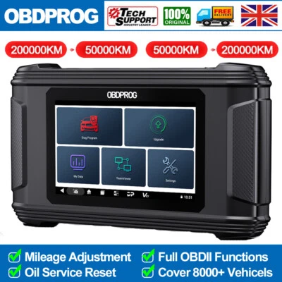 OBDPROG M500 Mileage Odometer Correction Diagnostic Cluster Calibration Scanner - Image 1 of 4