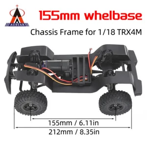 AUSTAR RC 155mm Transmission Chassis Frame for 1/18 TRX4M Crawler Car AX-8560 - Picture 1 of 20