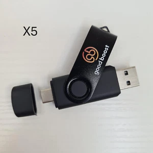 Memory Stick X5 8GB Doppia Faccia USB + USB-C Buona Boost Nuova - Foto 1 di 14