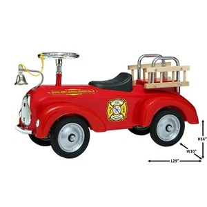 Kinder Ride on Fire Engine Fuß zum Boden Scoot-Ster - Bild 1 von 7