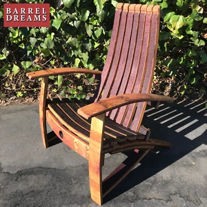 Wine Barrel Adirondack Chair - Picture 1 of 10