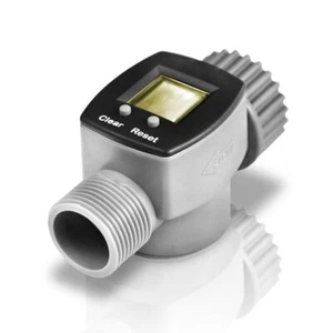 Digital Electronic Water Smart Flow Meter for Garden Hose Watering 3/4inch FxM - Picture 1 of 3