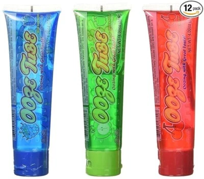 Kidsmania Ooze Tube Sabor Rezumante Frambuesa/Cereza/Manzana, 4 Onzas (paquete de 12) Foto 1 de 4