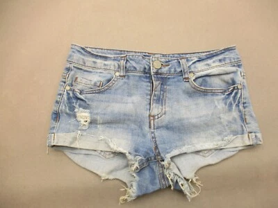 Calça jeans feminina azul asfalto tamanho 3 mistura de algodão azul com zíper bolso mosca 389 - Imagem 1 de 4