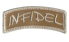 Rothco Infidel Morale Patch With Hook & Loop Backing - Measures (1" x 3")