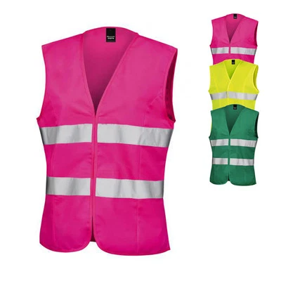 Result Damen Warnweste WOMENS HIGH VIZ TABARD Sicherheitsweste Neu RT334F