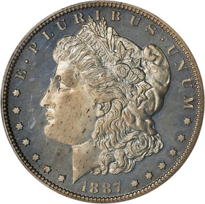 Morgan Dollar 1887, PCGS Proof-64! Amazing Proof Coin! Superb!!! - Picture 1 of 6