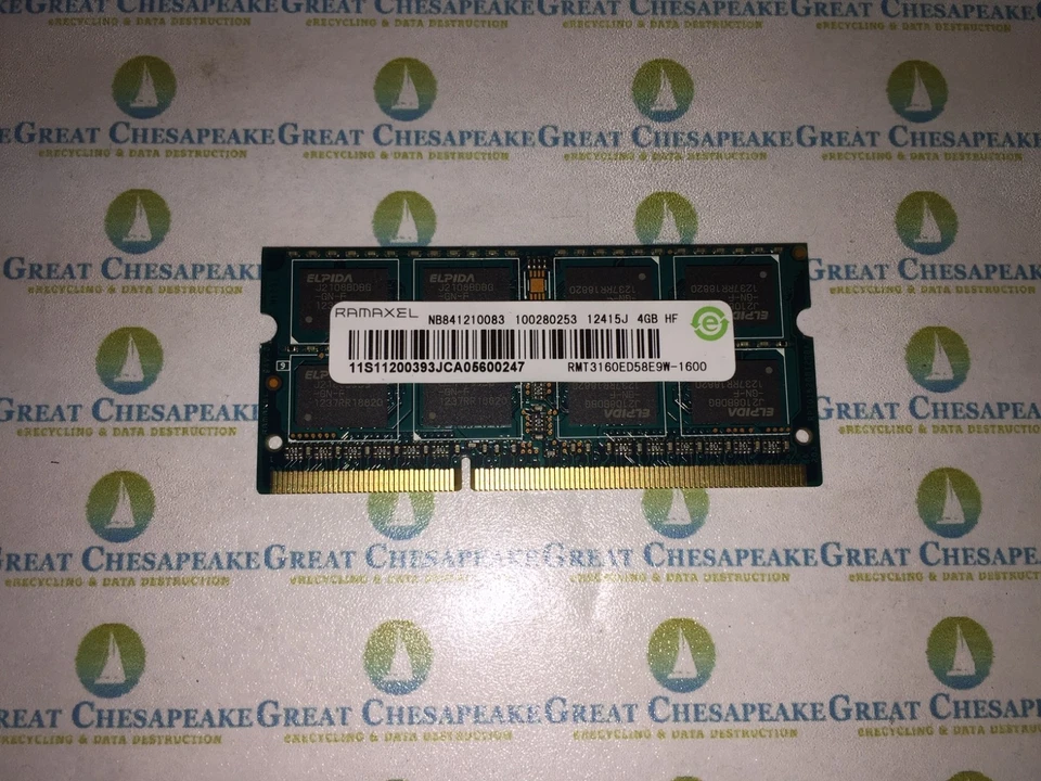 Ramaxel RMT3160ED58E9W-1600 4GB PC3-12800S Laptop Memory RAM TESTED! - Image 1 of 1
