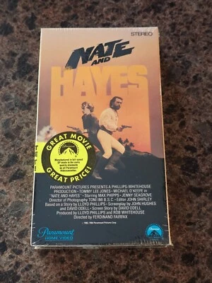 BRAND NEW Nate And Hayes (VHS; 1983) Tommy Lee Jones RARE Sealed OOP Watermarks - Image 1 of 4