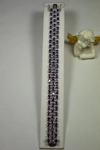 Amethyst Armkette 925 Schmuck Edelstein Heilstein Armband Kette Collier Elegant - Bild 1 von 2