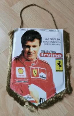 F1, Formula 1 Eddie Irvine Scuderia Ferrari pennant - Image 1 of 3