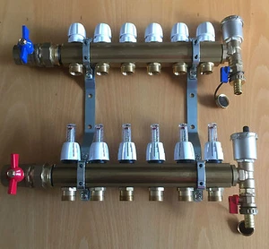 Heizkreisverteiler für Fußbodenheizung komplett - Bild 1 von 1