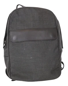 SUITSUPPLY Men Backpack OS Grey Brown Leather Details Adjustable Straps Office - Picture 1 of 17