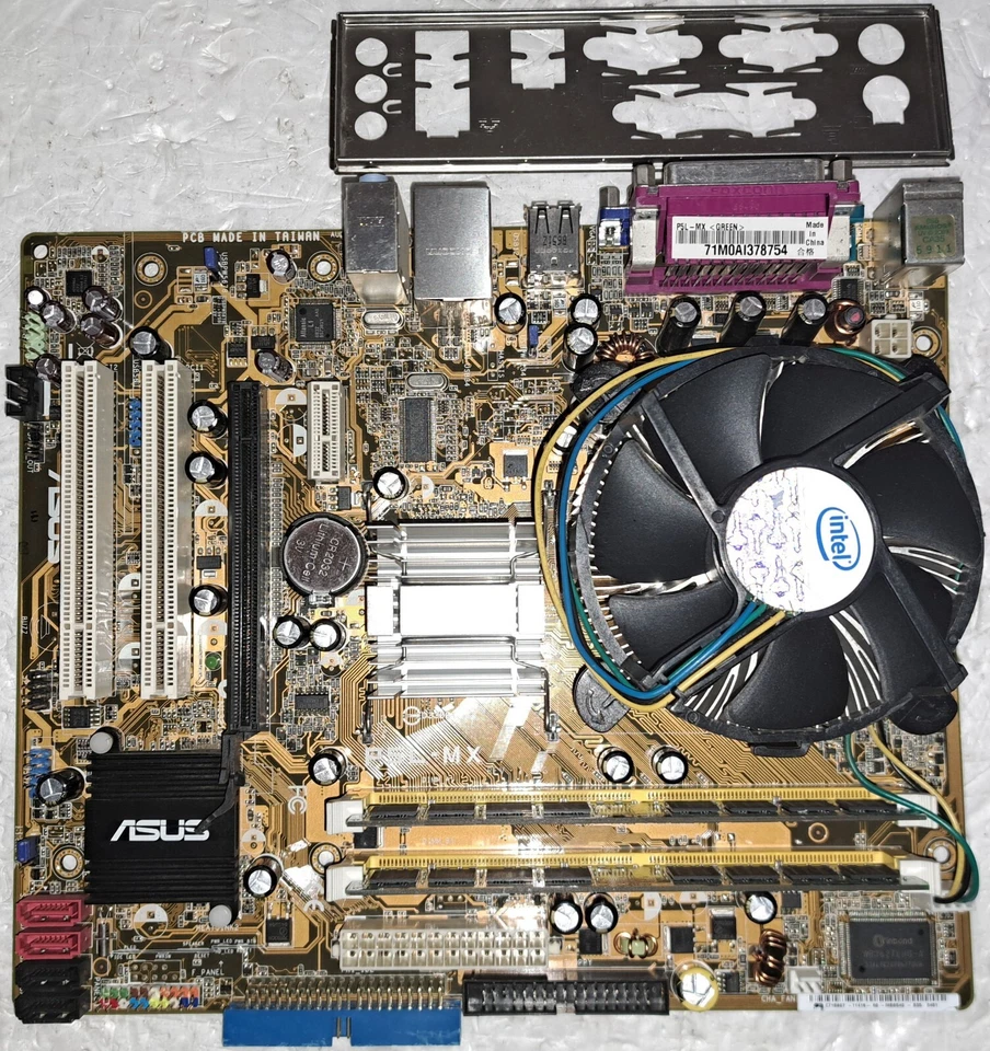 Scheda Madre Asus P5L-MX con CPU Intel 775 Dual Core e Ram - Immagine 1 di 1