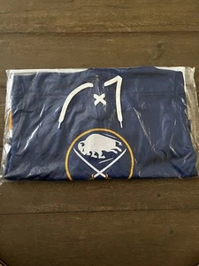 Fanatics NHL Buffalo Sabres Puck Deep Lace-Up Pullover Hoodie Royal Men’s Size L - Picture 1 of 5