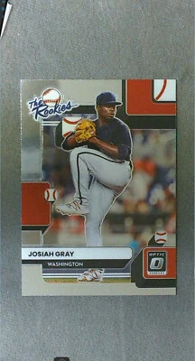 2022 Donruss Optic The Rookies #4 Josiah Gray Nationals - Image 1 of 2