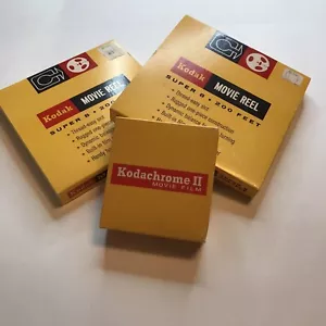 KODACHROME II Film Type A Double 50ft Roll. Expired 74 Sealed & Kodak Reels - Picture 1 of 11
