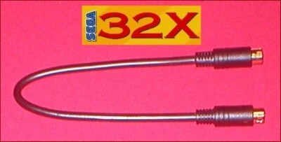 Sega 32X GOLD 8 PINOS Link cabo conector de dados para sistema de console Sega Genesis 2 - Imagem 1 de 4