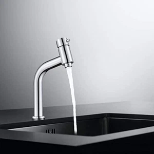 Bathroom Sink Faucet Single Handle One HoleBath Electroplated Waterfall Nickel B - Picture 1 of 8