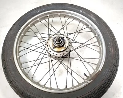 1976 Triumph Bonneville 750 T140 Front Wheel Rim STRAIGHT (No Tire) 19" - Image 1 of 4