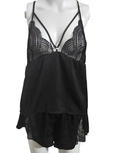 BLUEBELLA Black Kelsa Cami Pajama Set 10 Large Lingerie Lounge Set - Picture 1 of 10