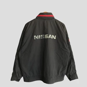 Nissan Spellout Workers Jacket XLarge Black Nissan Biglogo Zipper Jacket - Picture 1 of 9