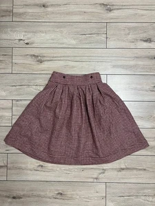 Falda de tweed de lana a cuadros coles y rosas para mujer talla UK 8 EUR 36 - Imagen 1 de 8