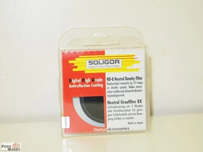 Grey Filter 37 ND-8 Digital-High-Grade (Soligor) Antireflex-Coating 37mm Neutral - Image 1 of 2