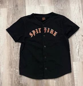 Spitfire Skateboarding Baseball Trikot Knopfleiste Baumwolle Größe Medium - Bild 1 von 6