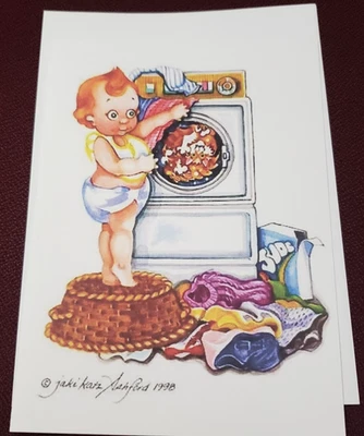 Tarjeta de felicitación Bad Baby Perma Press Kitty Cat Note Card Ashford Art Nuevo Foto 1 de 4