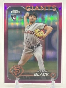 Mason Black 2024 Topps Chrome RC #USC121 Rookie MAGENTA REFRACTOR 093/399 z42 - Picture 1 of 3