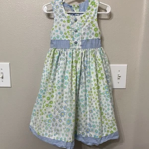 Marmalade Girl’s Dress size 4T Floral Tie Back/Button Lined/Netting Cotton - Picture 1 of 6
