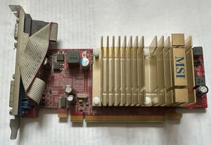 MSI ATI Radeon HD 4350 512MB DDR2 PCIe x16 Graphics Card P/N:R4350-MD512H Tested - Picture 1 of 5