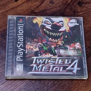 Twisted Metal 4 PS1 PSX Psone Black Label CIB Complete - Picture 1 of 13