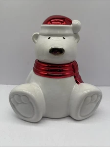 Harry Slatkin & Co. 2009 Paws the Polar Bear Cinnamon Stick Candle Holder 8.25" - Picture 1 of 11