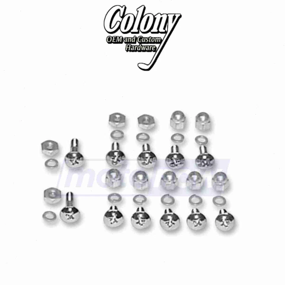 Colony Windshield Accent Trim Mounting Kit for 1996-2006 Harley Davidson yf Foto 1 de 4