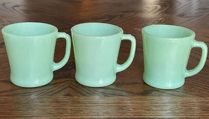 Anchor Hocking Fire King Ware 3 Jadit D Henkelbecher 3 1/4" Jadeit - Bild 1 von 9