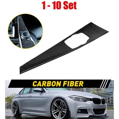 1-10 X центр мультимедиа рамка панели из углеродного волокна для BMW 3 серии F30 2013-2019 - Изображение 1 из 4