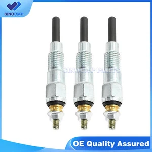 3pcs Glow Plugs 15261-65510 15521-65512 for Kawasaki Mule 2510 3010 4010 - Picture 1 of 3