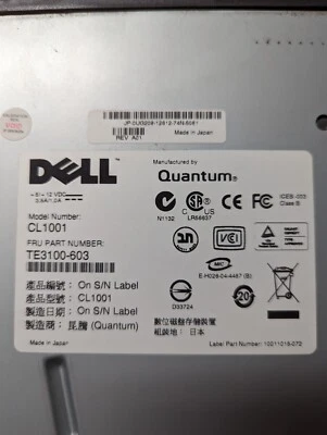 Ultrium LTO-2 Drive Dell/CL1001/Quantum - Image 1 of 3