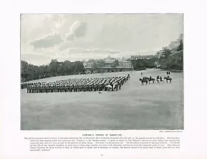 1st Battalion West Yorkshire Farewell Parade Gibraltar Antique Print TQE#250 - Picture 1 of 3