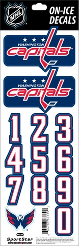 Washington Capitals NHL On Ice Blue Helmet Decals Cover