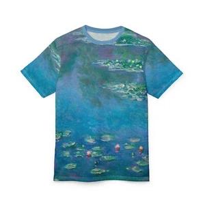 Claude Monet Lirios de Agua Estanque Impresionismo Bellas Artes Unisex Gráfico Camiseta Ropa - Imagen 1 de 12