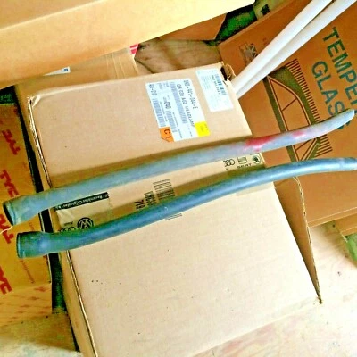 1967 - 1968 Mustang Fastback Rear Quarter Vent Panels Drain Hoses Pr. - Image 1 of 3