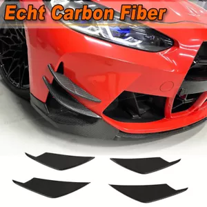 Aletas delanteras de carbono DRY Flaps Splitter Canards se adapta a BMW G80 M3 G82 M4 20UP - Imagen 1 de 12