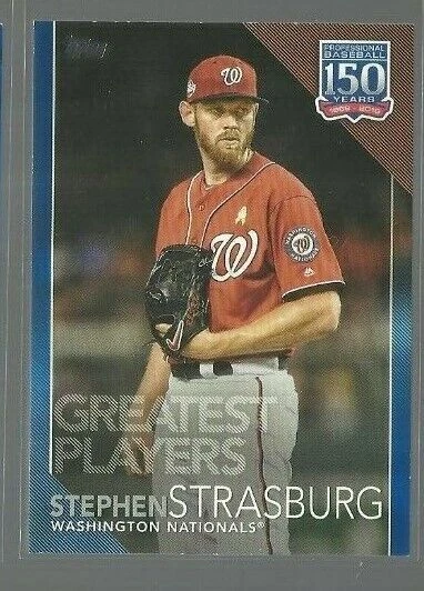 2019 Topps Update 150 Years of Baseball Blue #15039 Stephen Strasburg (ref 86519 - Image 1 of 1