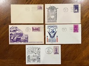 USPS 1930er Jahre Briefmarken Gütesiegel Hüllen (B4) - Bild 1 von 12