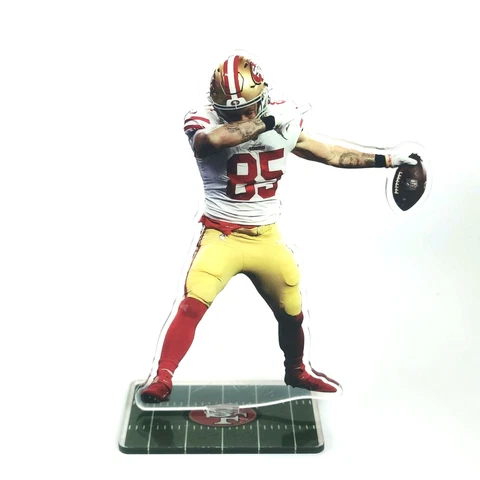 George Kittle Figure #85 San Francisco 49ers Catching 16 Yard Touchdown Ornament Cover