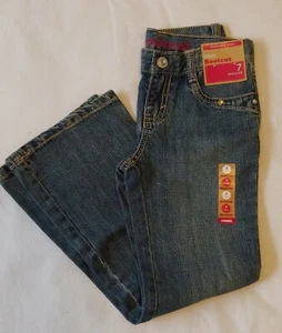 NWT Gymboree Vintage Bootcut Blue Jeans,Pants,Adjustable Waist, Size 7 - Picture 1 of 2